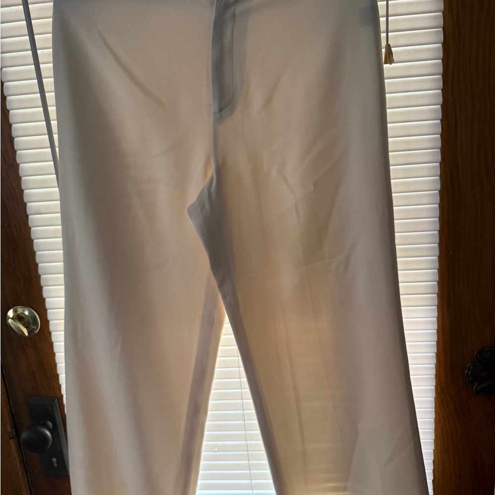 Lauren Ralph Lauren Cream linen widely Dress pants